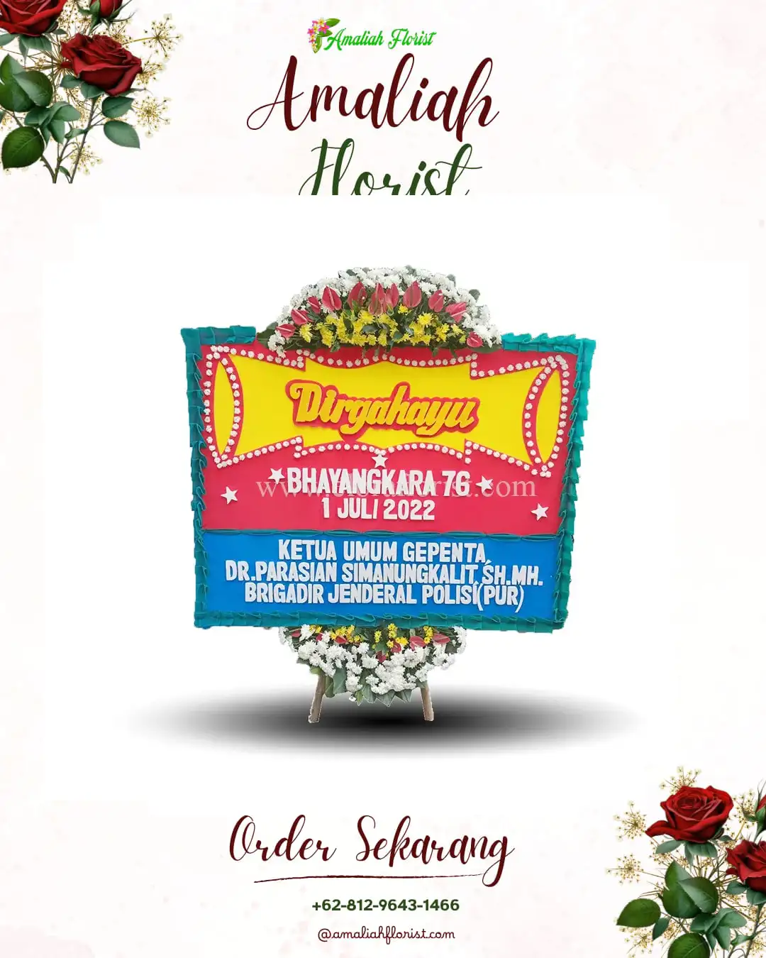 Papan Bunga HUT Ulang Tahun Sindangmandi